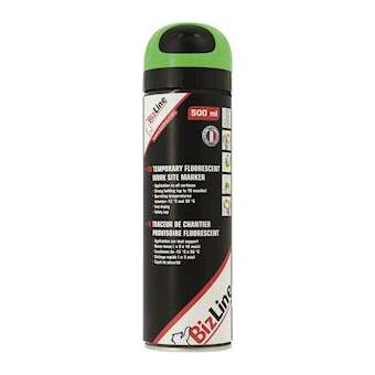 Traceur de chantier 500 ml vert fluo|Bizline-BIZ740102