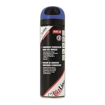Traceur de chantier 500 ml bleu fluo|Bizline-BIZ740101