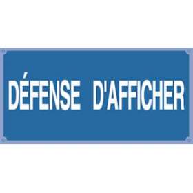 plaque alu 'defense d'afficher'|Catu-CATAM-910