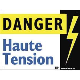 plaque alu 'haute tension'|Catu-CATAM-65