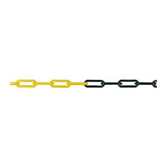 chaine plastique jaune et noir 5 m|Catu-CATAL-32-05