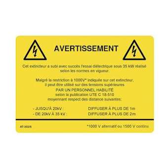 etiquette autocollante extincteur|Catu-CATAT-302-6