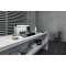 Corps de hotte plan de travail 120cm, inox