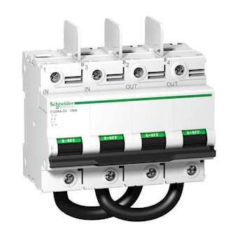 C120 NA - interrupteur sectionneur - 100A - 1000Vcc - 2pôles - 12 pas de 9mm|Schneider Electric-SCHA9N61701
