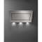 Hotte inclinée Murale 120cm, Inox anti-traces, Évacuation ou recyclage