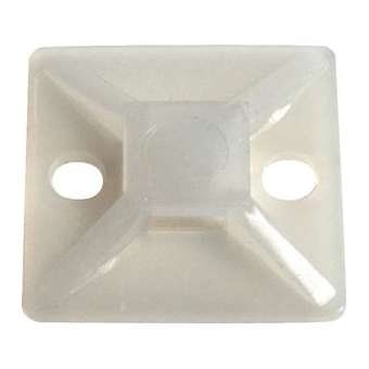 Embase adhésive et à visser 19.5 x 19.5 x 5.3 mm transparente|Bizline-BIZ300021