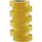 Ruban d'isolation et de repérage électrique 19 mm x 20 m x 0.15 mm jaune (x 8)
