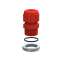 Presse-étoupe plastique IP68 ISO16 pour boîte Plexo incendie rouge RAL3000