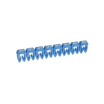 Repère CAB 3 pour filerie 1,5mm² à 2,5mm² avec chiffre 6 bleu|Legrand-LEG038226
