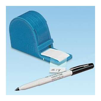 Dévidoir de poche + étiq. autoprotégée blanche,25,4x57,2mm,100/rouleau,Cdt.1|Panduit Composants Industriels-PNUS100X225VARY