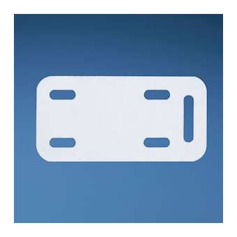 Etiqu. de câbles,blanc 50,8x12,7mm,pose par colliers,imp.TDP43,rouleau 500,Cdt.1|Panduit Composants Industriels-PNUM200X050Y7T