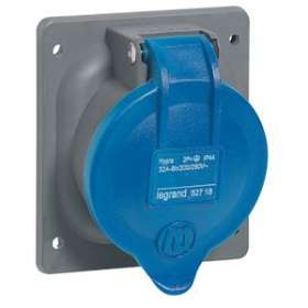 Prise à entraxes unifiés fixe Hypra IP44 32A - 200V~ à 250V~ - 2P+T - plastique|Legrand-LEG052718