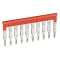 Peigne pour 10 blocs de jonction à vis ou ressort Viking3 pas 5mm - rouge
