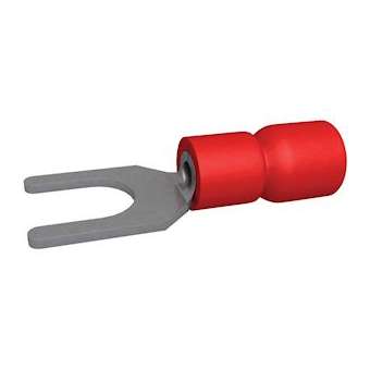 Cosse pré-isolée fourche 0.5-1.5 mm² 4.3 mm rouge (x 100)|Bizline-BIZ251001