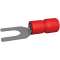 Cosse pré-isolée fourche 0.5-1.5 mm² 4.3 mm rouge (x 100)