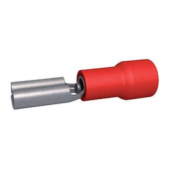 Clip pré-isolé femelle 0.5-1.5 mm² rouge pour clip mâle 2.8 x 0.5 mm (x 100)|Bizline-BIZ235001