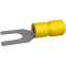 Cosse pré-isolée fourche jaune 4-6 mm² M5 (x 100)