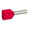 Embout de câblage Starfix - pour conducteurs section - 2x1mm² - rouge