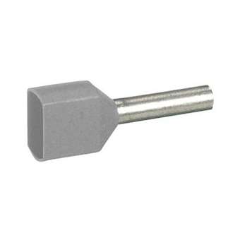 Embout de câblage Starfix - pour conducteurs section - 2x2,5mm² - gris|Legrand-LEG037690