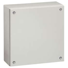 Boîtier industriel Atlantic métal carré IP66 IK10 - 200x200x120mm - RAL7035|Legrand-LEG035604