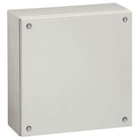 Boîtier industriel Atlantic métal carré IP66 IK10 - 400x400x120mm - RAL7035|Legrand-LEG035612