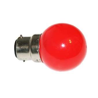 B22 - Lampe B22 LED SMD Rouge ø 45-47mm 230V|Festilight-FEH65682-2PC