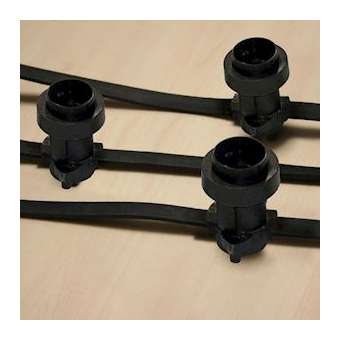 B22 - Guirlande B22 - Ext - 50m - 140 douilles - Câble Noir - 230V|Festilight-FEH69140