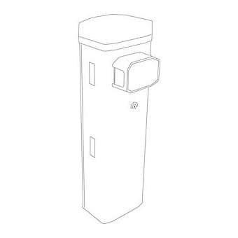 Barrière GGT40ACS 230V moteur 24V avec encodeur. RALX personnalisé|Came france-KAM803BB-0280