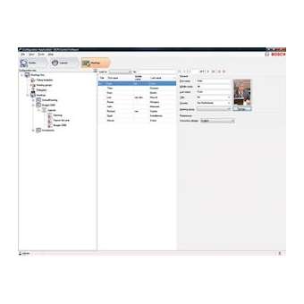 Logiciel base de données des délégués_Permet de saisir les données (Nom, Préno|Bosch sono-PHSDCN-SWDB-E