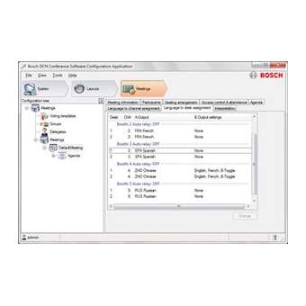 Logiciel interprétation simultanée|Bosch sono-PHSDCN-SWSI-E