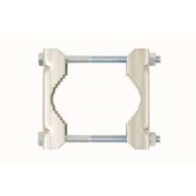 Mâchoires + vis et écrous, pour mât D 40 à 90 mm - Zinc bleu|Erard-EAD800810