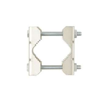 Mâchoires + vis et écrous, pour mât D 25 à 50 mm - Zinc bleu|Erard-EAD800811