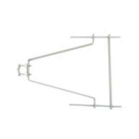 1 Paire fixations murales pour mâts, avec contreplaque déport 55 cm - Zinc bleu|Erard-EAD800890