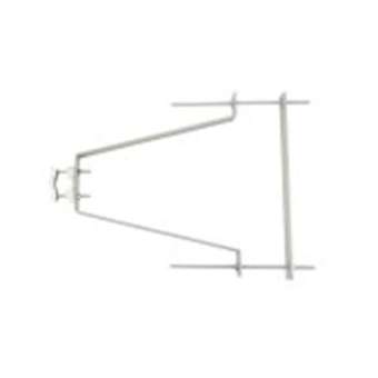 1 Paire fixations murales pour mâts, avec contreplaque déport 35 cm - Zinc bleu|Erard-EAD800864