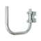 Kit de fixation en 'U', tube D40 mm, déport 40cm, haut 36cm, kit fix - Zinc ble