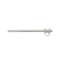 Bras de déport droit D 30 longueur 600 mm pour mâts D 30 à 40 mm - Zinc bleu