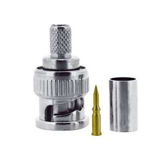 Lot de 10 BNC mâle à sertir pour coax KX6/RG59|Gigamedia-GGMBNCMKX6