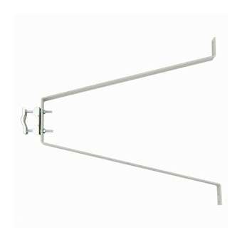 1 Paire fixations murales pour mâts, déport 46 cm sans contreplaque - Galvanisé|Erard-EAD001872