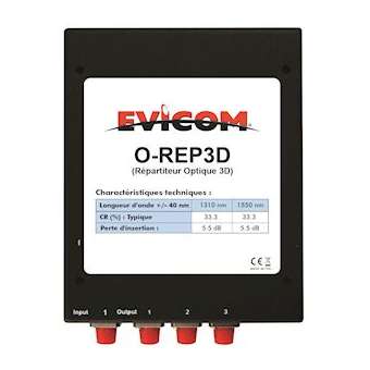 Répartiteur optique 3 directions connectique FC/PC|Evicom-EVCOREP3D