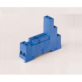 Support 10A 250V séries 4051 4052, 4061, bleu, étrier métallique, à ressort|Finder-FID9575SMA