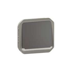 Poussoir NO lumineux Plexo composable anthracite|Legrand-LEG069813L