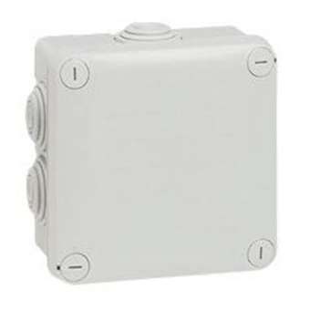 Boîte de dérivation carrée 105x105x55mm - fermeture par 1/4 de tour - gris|Legrand-LEG094519