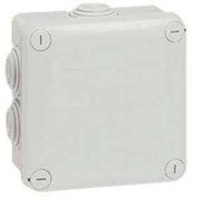 Boîte de dérivation carrée 105x105x55mm - fermeture par 1/4 de tour - gris|Legrand-LEG094519