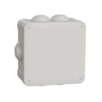 Mureva Box - boite de dérivation avec embouts - 105x105x55 - IP55 - blanc polair|Schneider Electric-SCHIMT05025