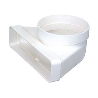 Cmv 55x110x100 - coude mixte vertical section 55x110 en diamètre 100|Atlantic clim ventil-ELG460004