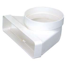 Cmv 55x110x100 - coude mixte vertical section 55x110 en diamètre 100|Atlantic clim ventil-ELG460004