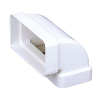 Cv 55 x 110 - coude vertical 90DEG rectangulaire plastique rigide section 55 x 1|Atlantic clim ventil-ELG460002