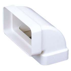 Cv 55 x 110 - coude vertical 90DEG rectangulaire plastique rigide section 55 x 1|Atlantic clim ventil-ELG460002