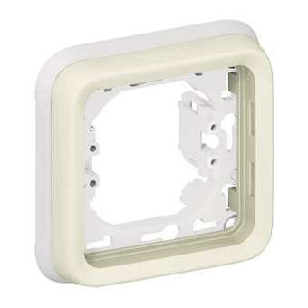 Support plaque étanche 1 poste Plexo composable IP55 - blanc|Legrand-LEG069692