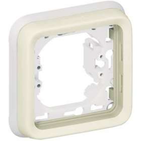 Support plaque étanche 1 poste Plexo composable IP55 - blanc|Legrand-LEG069692
